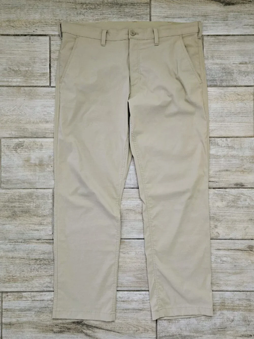 Eddie‎ Bauer Mens Horizon Takeoff Stretch Chino Pants Khaki Performance 38W 32L